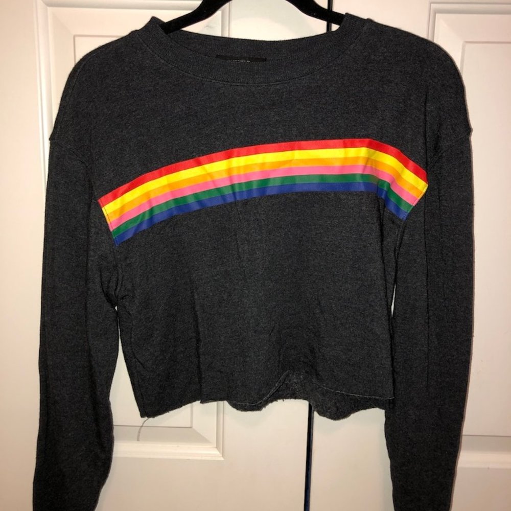 Grey rainbow sweatshirt